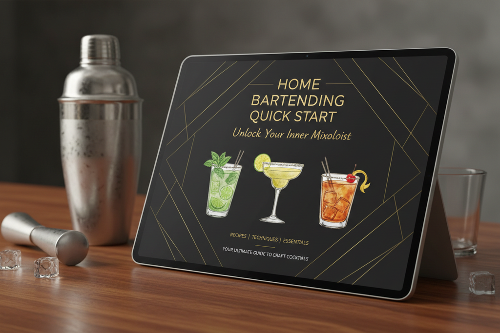 Home Bartending Quick Start guide cover