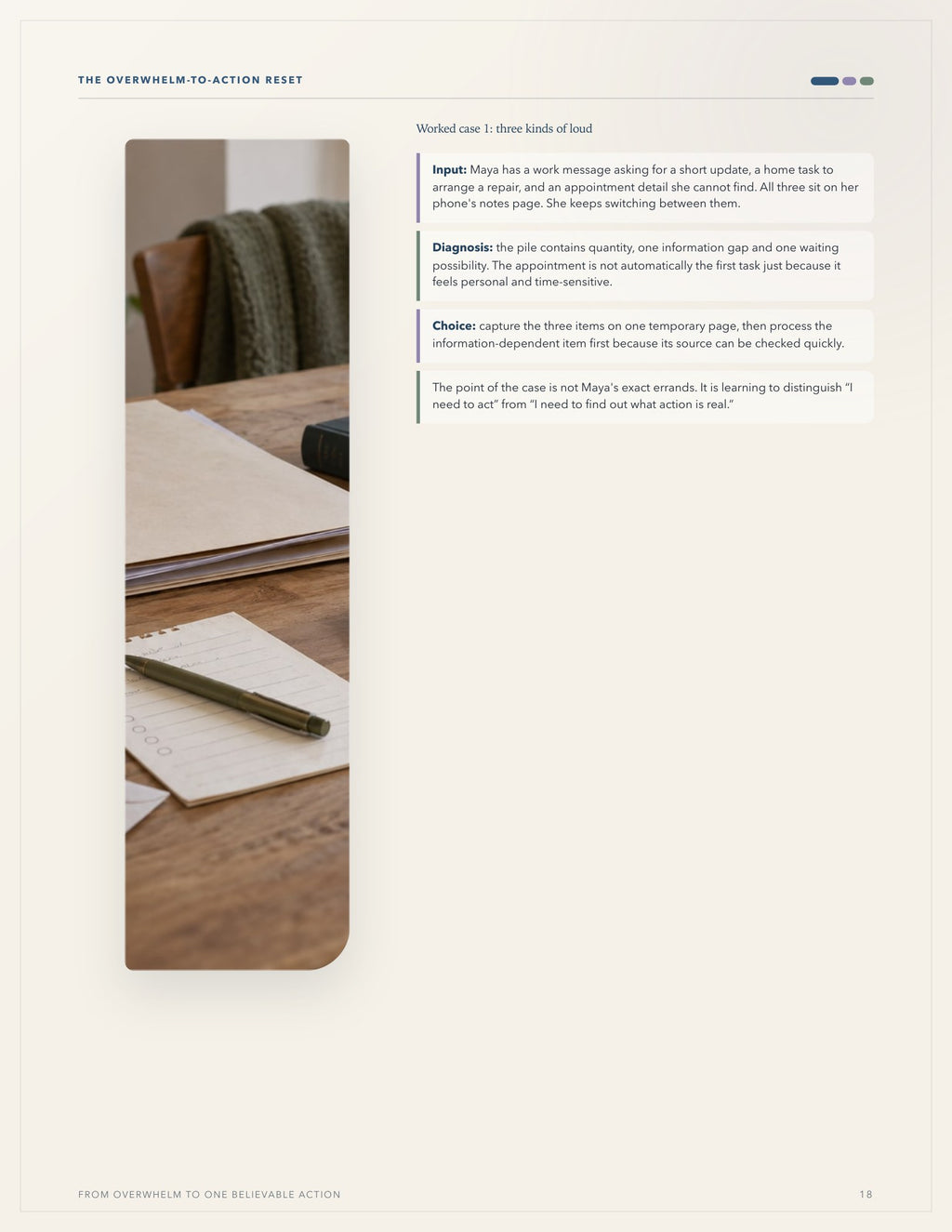 The Overwhelm-to-Action Reset — A Gentle, Practical System for Clearing the Mental Pileup and Starting What Matters